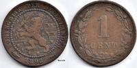 Netherlands Nederland 1898 1 Cent Wilhelmina F -