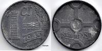 Netherlands Nederland 1943 1 Cent, zink, Wilhelmina -