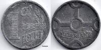 Netherlands Nederland 1944 1 Cent, zink, Wilhelmina -