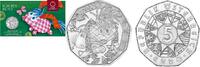 Oostenrijk 5 Euro Oostenrijk 2022 5 Euro 'Little I Am' Zilver in blister -