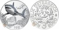 Oostenrijk 3 Euro Oostenrijk 2018 3 euro Haai -