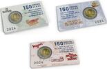  2024 Speciale 2 euromunten 2 euro Griekenland 2024  Penelope Delta   in coincard (set van drie) st