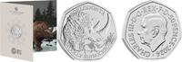Verenigd Koninkrijk 50 pence Groot Brittannië 2024 50 Pence 'Ice Age Giants- Woolly Rhinoceros' -