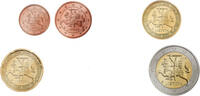 Litouwen Serie2017 (5 , 50 cent en de 1 euro zijn niet geslagen) -