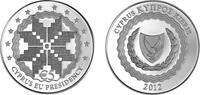 5 Euro 2008 Cyprus Cyprus 2012 5 euro  Voorzitter EU  Zilver PP