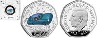 50 pence 2025 Verenigd Koninkrijk Groot Brittannië 2025 50 Pence  Harry Potter - The flying car  Zilver PP
