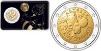  2019 Frankrijk 2 Euro2019 Asterix Obelix graveert de munt in coincard 