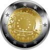 Estland 2 Euro Estland 2015 Europese Vlag -