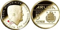&Uuml;bersee-Gebiete 2017 Aruba 2017 5 Florin 60 jaar Rode Kruis  15.61 US$  +  63.59 US$ shipping