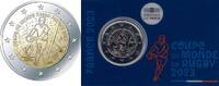Eurom&uuml;nzen 2 Euro 2023 2 Euro Frankrijk 2023 'Rugby' in coincard  34.63 US$  +  63.59 US$ shipping