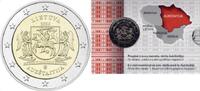 Eurom&uuml;nzen 2020 2 Euro Litouwen 2020 Aukstaitija in coincard  46.19 US$  +  63.59 US$ shipping