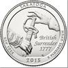  2015 P KM ??? U.S.A ¼ Dollar Saratoga unz 1.76 US$  +  40.47 US$ shipping