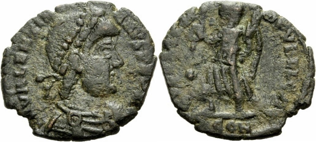 Romisches Kaiserreich Centenionalis Valentinianus I Arles 367 375 Secvritas Reipvblicae Victoria Ric 17 A Ix A Vf F Ma Shops