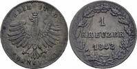 Frankfurt, Stadt 1 Kreuzer Frankfurt Freie Stadt 1 Kreuzer 1842 Billon Adler Krone Jaeger 18 AKS 25 -
