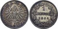 Frankfurt, Stadt 1 Kreuzer Frankfurt Freie Stadt 1 Kreuzer 1864 Billon Adler Brust Herz ♥ Jaeger 34 AKS 28 -
