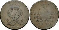Braunschweig-Calenberg-Hannover 4 Pfennige Hannover Georg III Wilhelm Friedrich 4 Pfennig 1796 PLM Clausthal Schön 315 -