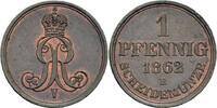 Hannover 1 Pfennig 1862 Hannover Georg V 1 Pfennig 1862 B Br&uuml;el Kupfer M... 109.24 元  ＋  19.51 元 运费