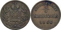 Schwarzburg-Rudolstadt 1/4 Kreuzer 1866 Schwarzburg Rudolstadt Friedrich... 93.64 元  ＋  19.51 元 运费