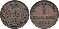 W&uuml;rttemberg 1/2 Kreuzer 1861 W&uuml;rttemberg Wilhelm I. 1/2 Kreuzer 1861 Stu... 93.64 元  ＋  19.51 元 运费
