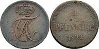 Anhalt-Bernburg 4 Pfennige 1822 Anhalt-Bernburg Alexius Friedrich Christ... 257.50 元  ＋  46.82 元 运费