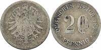Deutsches Reich 20 Pfennig 1874 Deutsches Reich Kaiserreich 20 Pfennig 1... 42.92 元  ＋  19.51 元 运费