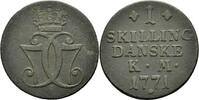 D&auml;nemark 1 Skilling 1771 D&auml;nemark Christian VII. 1 Skilling 1771 (1771-1... 195.08 元  ＋  46.82 元 运费