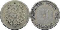 Deutsches Reich 20 Pfennig 1876 Deutsches Reich Kaiserreich 20 Pfennig 1... 58.52 元  ＋  19.51 元 运费